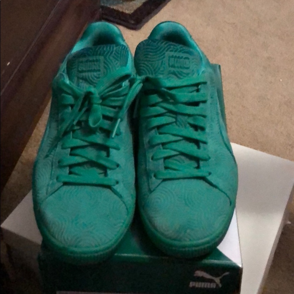 Turquoise Puma Sneakers